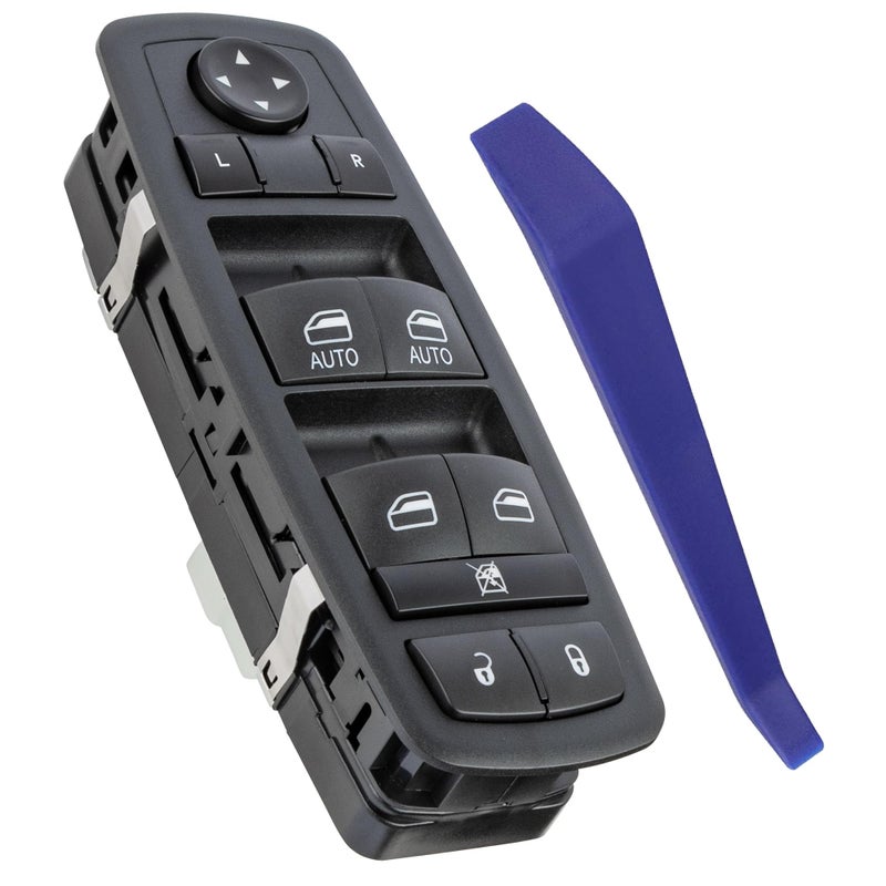 Obaee Master Power Window Switch Front Left Driver Side Compatible with Jeep Grand Cherokee Dodge Durango 2016 2017 2018 2019 2020 2021 Replace OEM 68289802AB